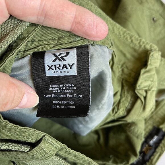 X RAY Mens Belted Twill Tape Knee Length Cargo Shorts Green Size 40 NEW - Picture 13 of 14